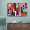 Vormen - Ritmisch - Kleuren - Abstract canvas 2cm klein -sfeer4