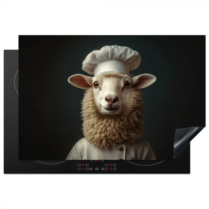 Schaap - Wol - Kok Inductie beschermer vinyl 3mm klein -3d