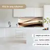 Golven - Abstract - Warm Beige keuken achterwand 2 middel -sfeer4_UK