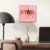 Star girl - Roze - Panter - Ster plexiglas 5mm klein -sfeer6