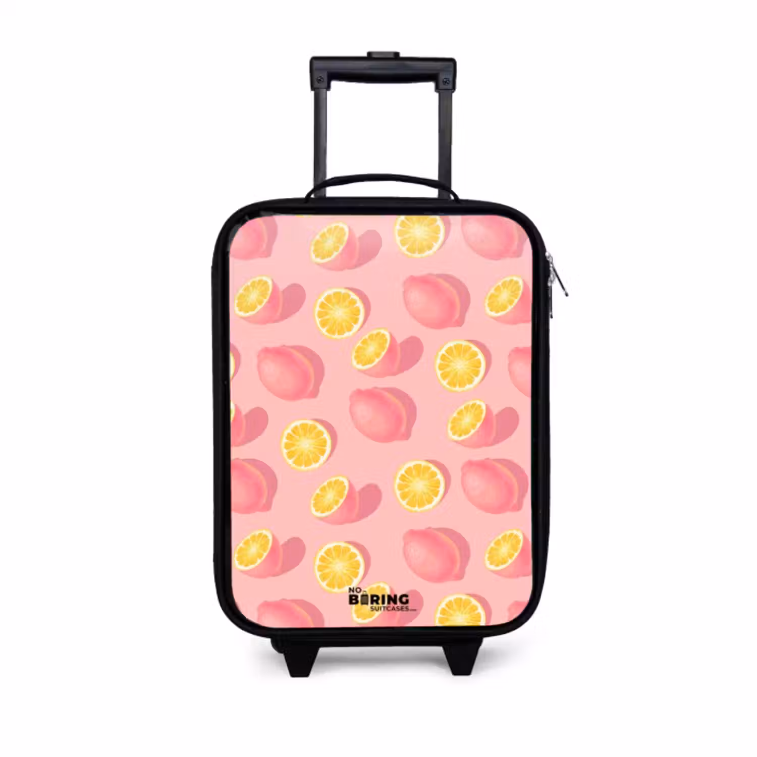 Kinderkoffer - Zwart - Pink limoncello