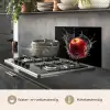 Appel - Rood - Water - Zwart - Fruit keuken achterwand spatscherm klein -usp_NL