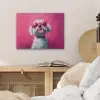Pink - Hond - Bubbel PET vilt klein -sfeer3