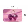 Glitter - Discobol - Roze - Kersen Placemat vinyl groot -specs