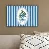 Illustratie - Bessen - Blauw - Strepen canvas 2cm klein -sfeer3