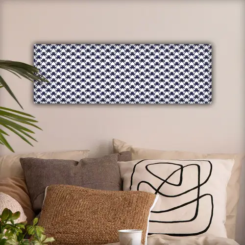 Oceaan - Octo - Blauw - Wit canvas 2cm klein 828 -sfeer1