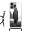 Surfplank - Zand - Zee Hoesje iPhone 16 Pro Max met koord klein -3d