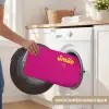 Smile - Stippen - Geel - Smiley - Roze Badmat klein -USP_WasbaarDE