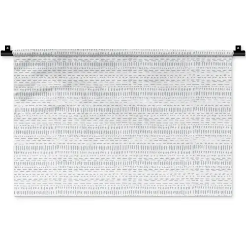 Grijs - Patroon - Stippen Wandkleed katoen klein 269 -zz3d
