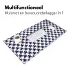 Oceaan - Octo - Blauw - Wit Muismat XXL klein 681 -sfeer4