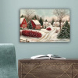 Kerstsfeer - Landelijk - Rood canvas 2cm klein -sfeer4