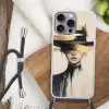 Vrouw - Hoed - Verf Hoesje iPhone 16 Pro Max met koord klein -sfeer4