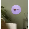 Maandag - Mok - Koffie - Paars Wandcirkel behangsticker klein -sfeer2
