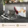 Rood - Abstract - Goud - Modern keuken achterwand spatscherm klein -usp_NL