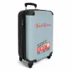 Brandweerauto blauwe achtergrond NBS - Handbagage koffer - Kinderen Unisex middel -productfoto_3d