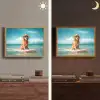 Zeewater - Hond - Golden retriever - Zonnebril Light Box met batterij (Wandlamp) middel -sfeer3