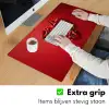 Pepers - Rood - Hart Muismat XXL klein -sfeer3