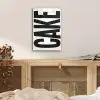 Zwart - Cake - Eten - Decoratie plexiglas 5mm klein -sfeer4