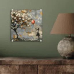 Boom - Graffiti - Banksy Style - Balloon Girl plexiglas 5mm klein -sfeer3