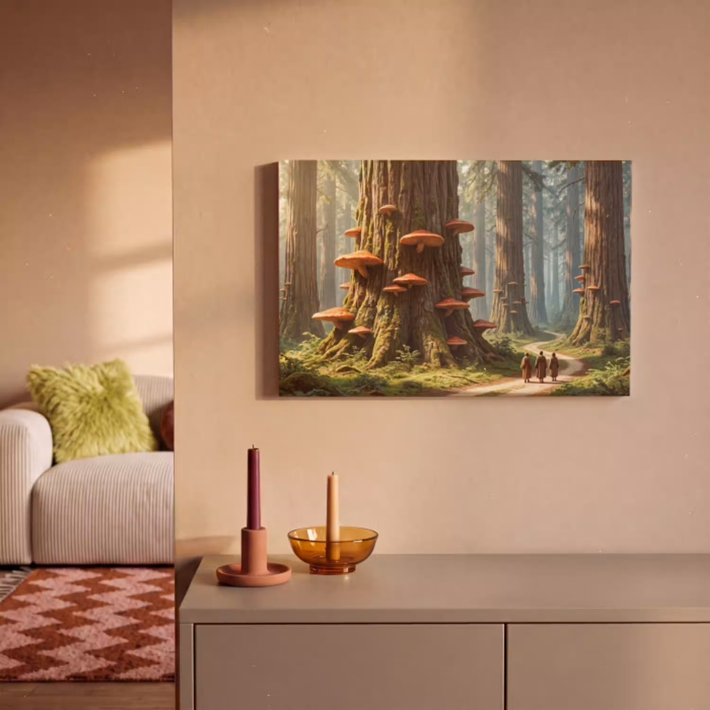 Bos - Bomen - Natuur canvas 2cm klein -sfeer1