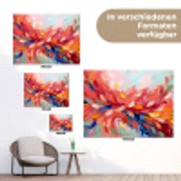 Bloemen - Abstract - Kunst - Modern tuinposter los doek klein -Xsfeer9_DE