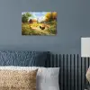 Kippen - Landelijke rust - Natuur poster papier klein -sfeer2