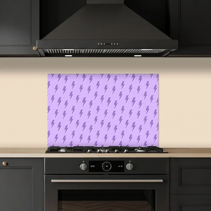 Bliksem - Paars - Lila keuken achterwand spatscherm klein 900 -sfeer1