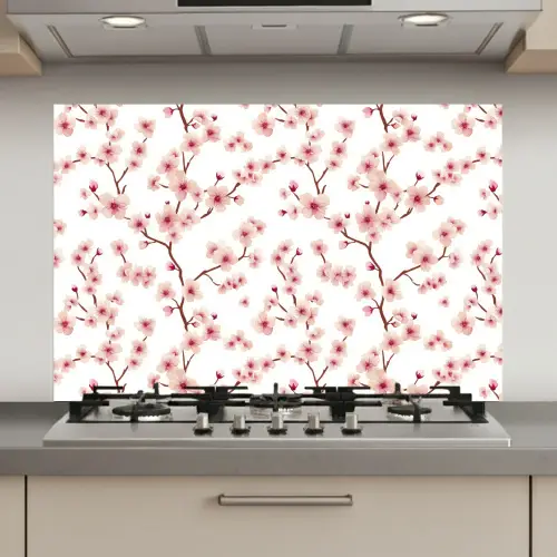 Kersenbloesem - Takken - Roze keuken achterwand spatscherm klein 900 -3d_website