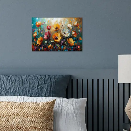Watercolor - Bloemen - Kunst - Modern poster papier klein -sfeer2
