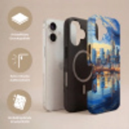 Zonsondergang Frankfurt - Stad - Skyline - Water Toughcase MagSafe Apple iPhone 17 klein -USP_Lagen_DE