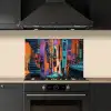 Abstract - Figuren - Kleurrijk keuken achterwand spatscherm klein -sfeer1