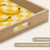Bananen - Geel - Geblokt Dienblad Rechthoek middel -USP_HandgreepNL