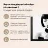 Vrouw - Lolly - Zwart - Wit Inductie beschermer vinyl 3mm middel -zzzzzzusp-haakje_FR