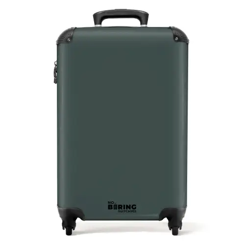 Diep donkergroene tint NBS - Handbagage koffer - Kinderen Unisex middel -productfoto_recht