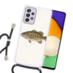 Vissen - Natuur - Vintage Hoesje Samsung Galaxy A52 5G met koord klein -sfeer1