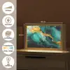 Marmer - Goud - Blauw groen - Abstract - Turquoise Light Box met kabel (Tafellamp) klein -USP_websiteoverzichtNL