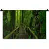 Jungle - Brug - Mos - Natuur - Tropisch Wandkleed katoen klein -zz3d