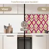 Retro - Floraal - Paars keuken achterwand 2 middel 871 -voor-na2_NL