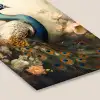 Pauw - Pauwenveren - Bloemen - Vogels - Botanisch fotolijst zwart zonder passe partout klein -zsfeer6