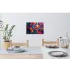 Abstract - Explosie - Neonkleuren Muursticker klein -eettafel