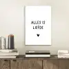 Spreuken - Alles is liefde - Quotes - Bløf aluminium wit klein -sfeer1