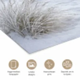 Duinen - Sneeuw - Strand - Winter - Serene poster papier klein -closeup_NL
