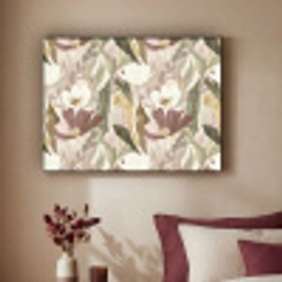 Bloemen - Aquarel - Kleurrijk Textielframe zwart klein 947 -sfeer1