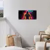 Astronaut - Neon - Gaming - Ruimte tuinposter los doek klein -sfeer8