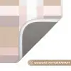 Ruitpatroon - Aardetinten - Minimalistisch Badmat klein 997 -USP_AntislipFR