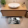 Chimpansee - Aap - Krant - WC - Humor Badmat klein -sfeer1