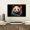 Panda - Graffiti - Dieren - Zwart - Kleuren aluminium wit klein -sfeer1