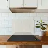 Verticaal - Strepen - Patroon - Blauw keuken achterwand spatscherm klein 900 -sfeer2