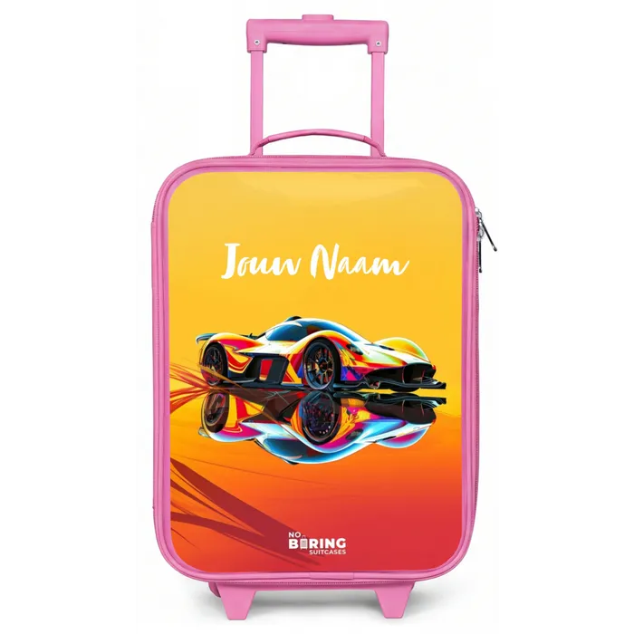 Sunbeam sprinter Kinderkoffer - Roze klein -zz3dotto