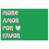 Amor - Valentijn - Groen - Tekst poster papier klein -3d